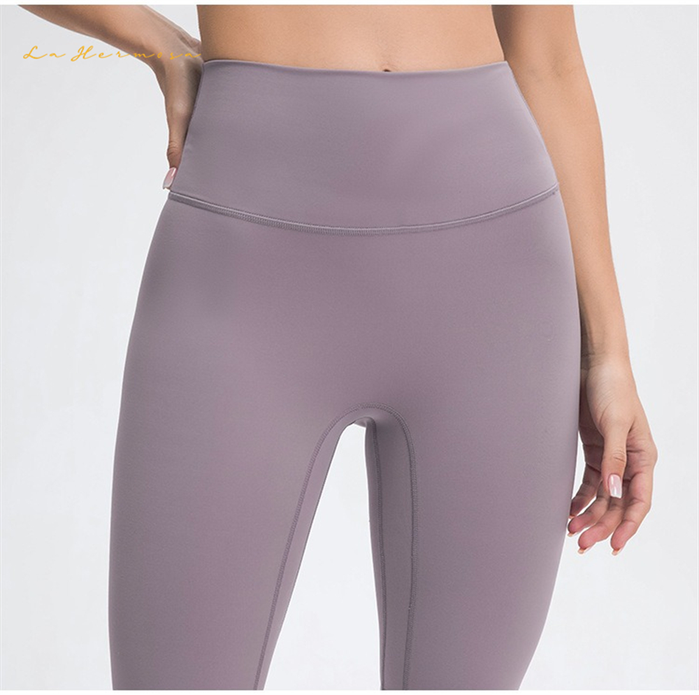 Ladies Double-Sided Hair Rubbing Yoga Medium Pants High Waist Elastic Slimming Outdoor Sports Shorts Training Fitness Wear Ssdq0834
