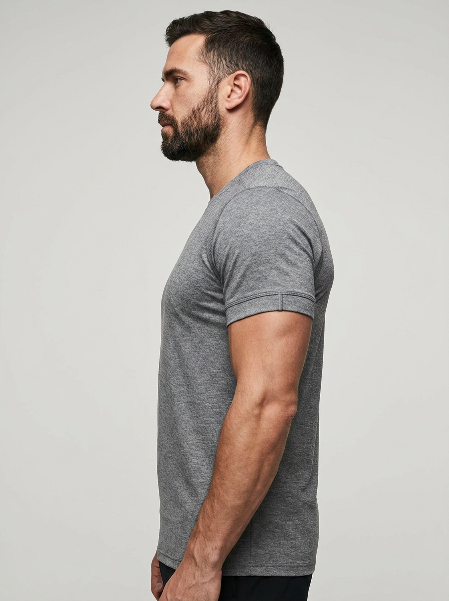 Gym Apparel Men's Vintage Athletic Tri Blend T Shirt Custom Graphite Heather Blank Tee Ultra Soft Gym Running Triblend T-shirt