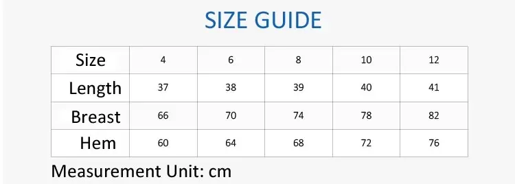 Size Chart and Banner
