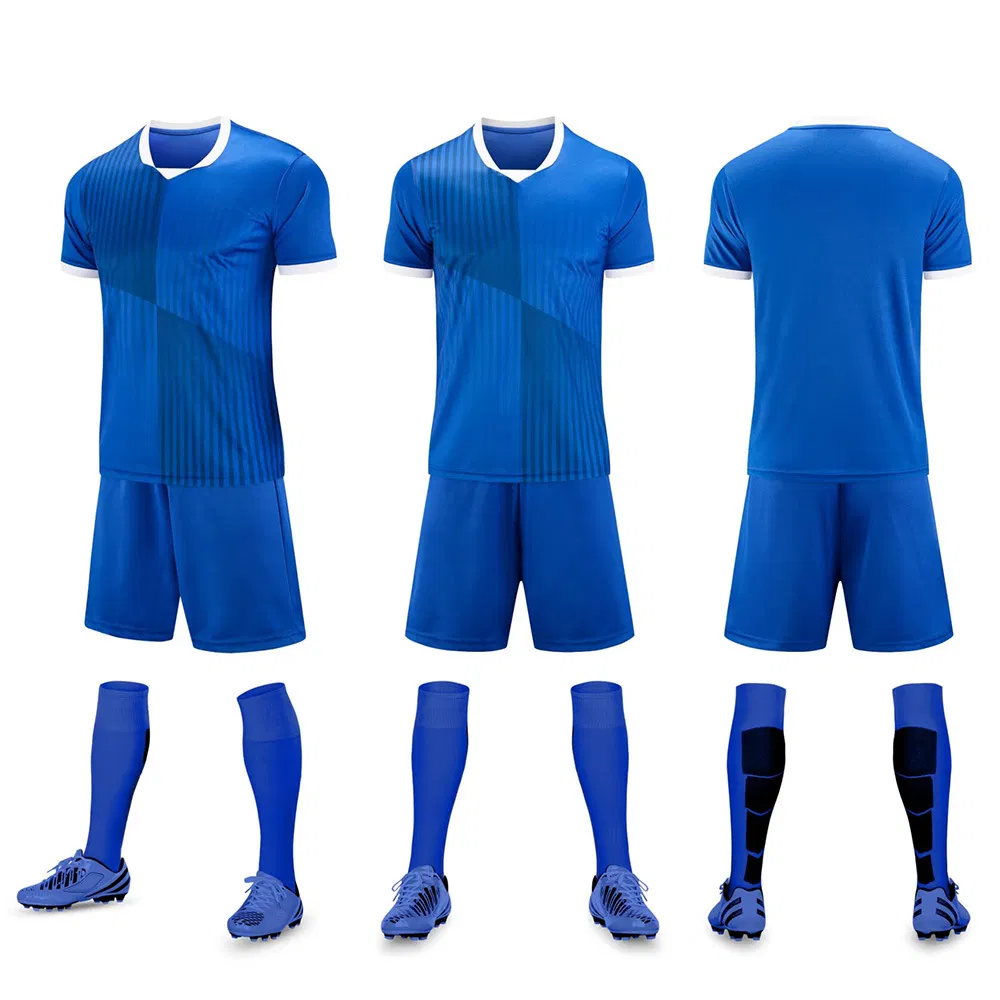 Sublimation Printed Football Wear Custom Quick Dry Soccer Kits Uniforms School Team Training Wear