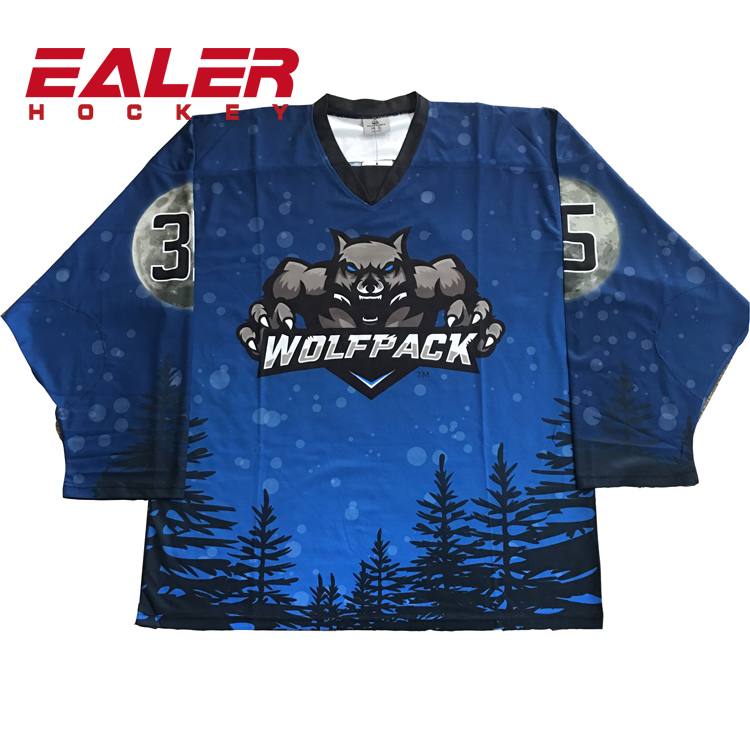 Low Price OEM Sublimation Custom Team Hockey Uniforms Polyester Breathable Ice Hockey Jersey