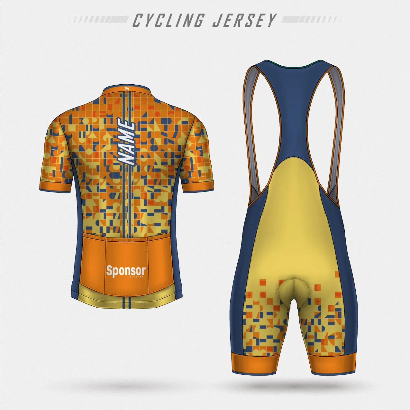 China Factory Custom Mens Cycling Apparel with High Quality, Full Zipper Ropa De Ciclo