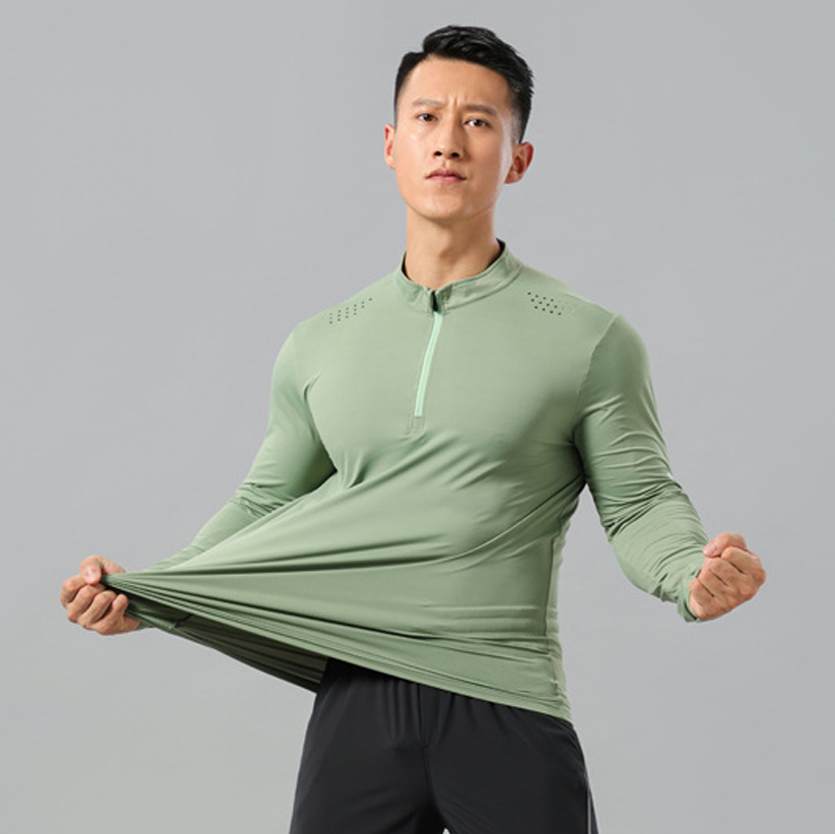 Autumn Workout Training Running Quick Dry Compression Gym Mens Fitness T- Shirts Sport Long Sleeve Compression Shirts for Men