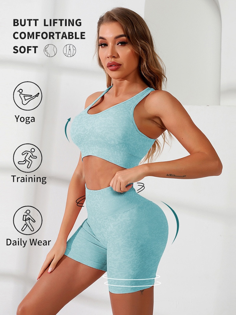 Camo Patterned Plus Size Seamless Hollow Back X Sports Bra + High Waisted Gym Shorts +Running Leggings with Scrunch Booty Activewear Suits