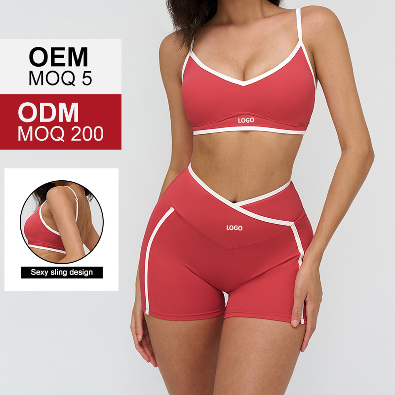 Yoga Set, Bodycon Color-Block Casual Sports Suit, Outdoor Running, Fitness, and Yoga Sportswear for Women