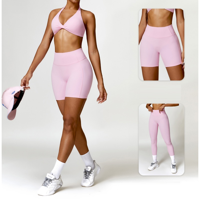 Wholesale Custom Logo Fitness Wear Gym Workout Athletic Sports Suit Premium Butt Lifting Female High Waist Yoga Set