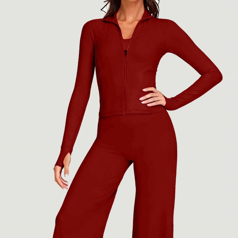 Factory Apparel Manufacturer Women High Quality Custom Zipper Jacket Outdoor Comfort Workout Sportswear