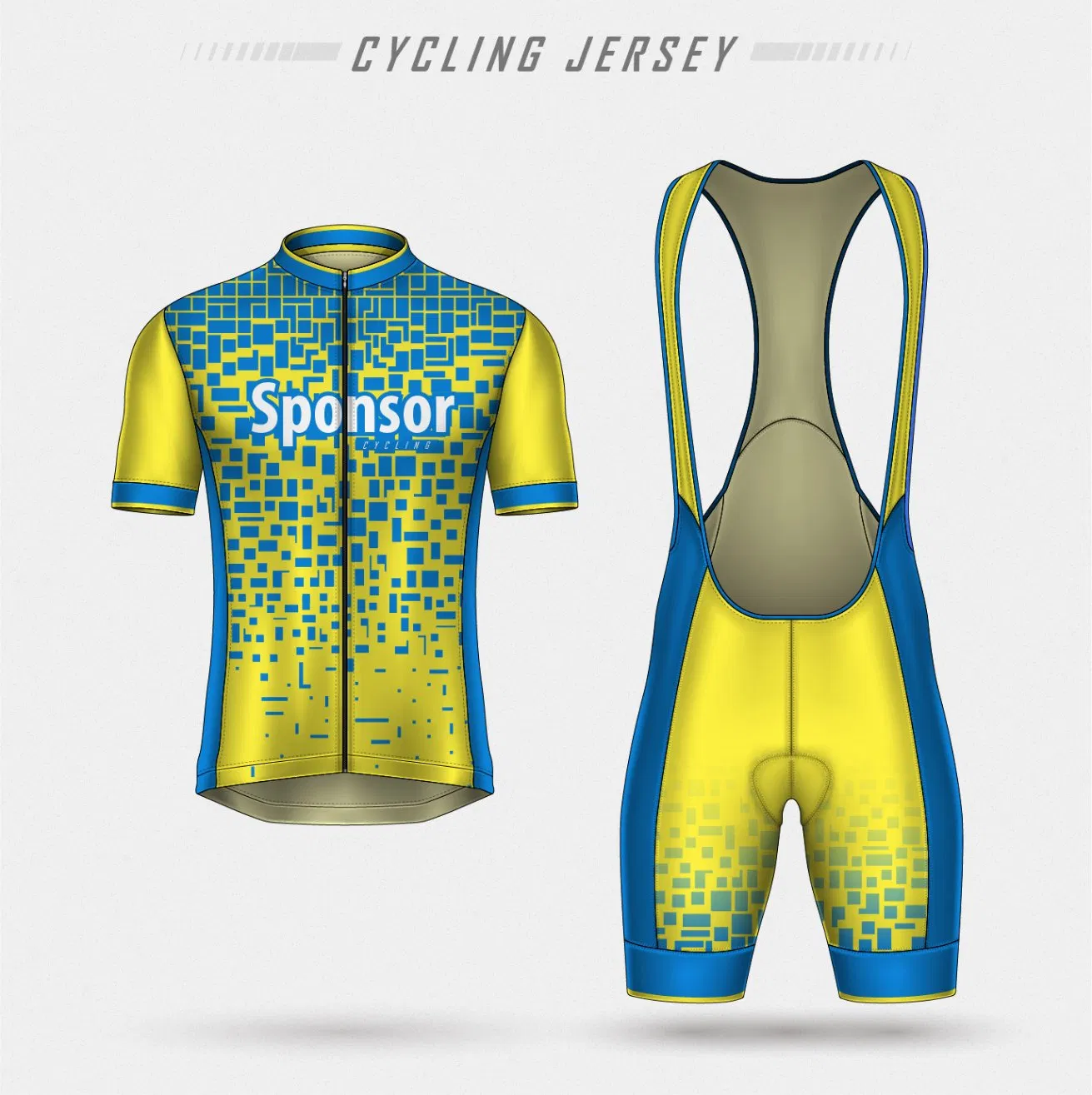 China Factory Custom Mens Cycling Apparel with High Quality, Full Zipper Ropa De Ciclo