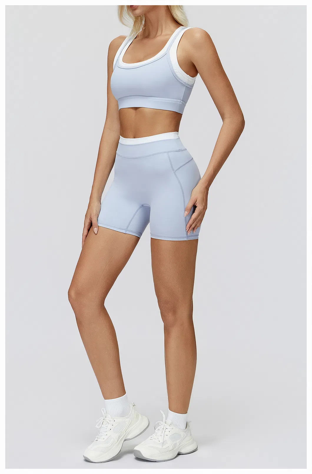 Workout Bra & Yoga Shorts 8