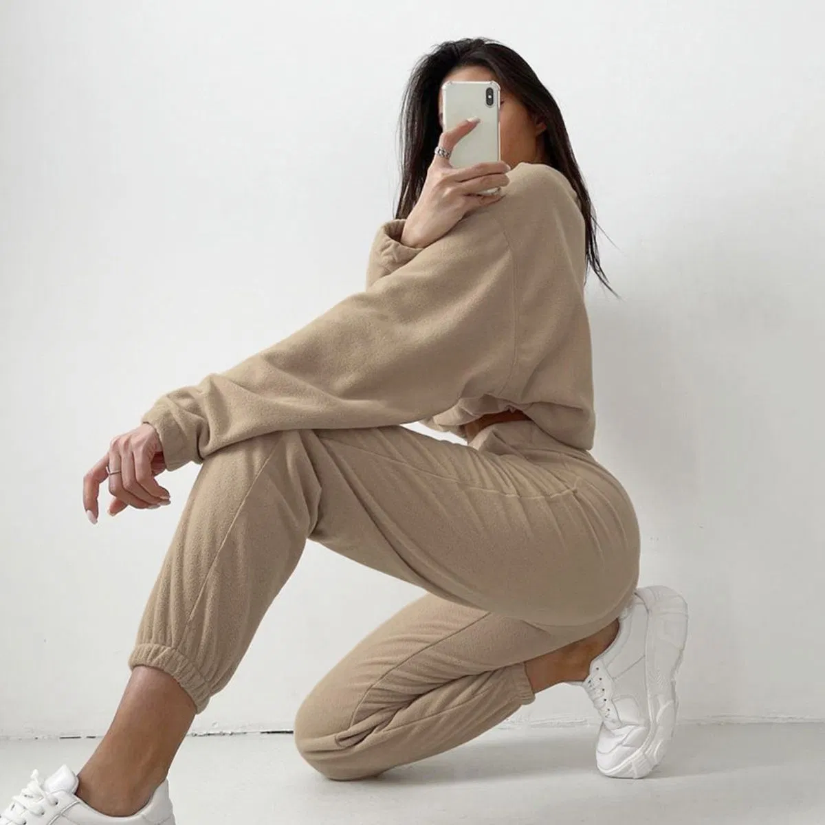 New Custom Women's Zip up Hoodie Causal High Quality Cotton Sportswear New Design Streetwear Plain Hoodie
