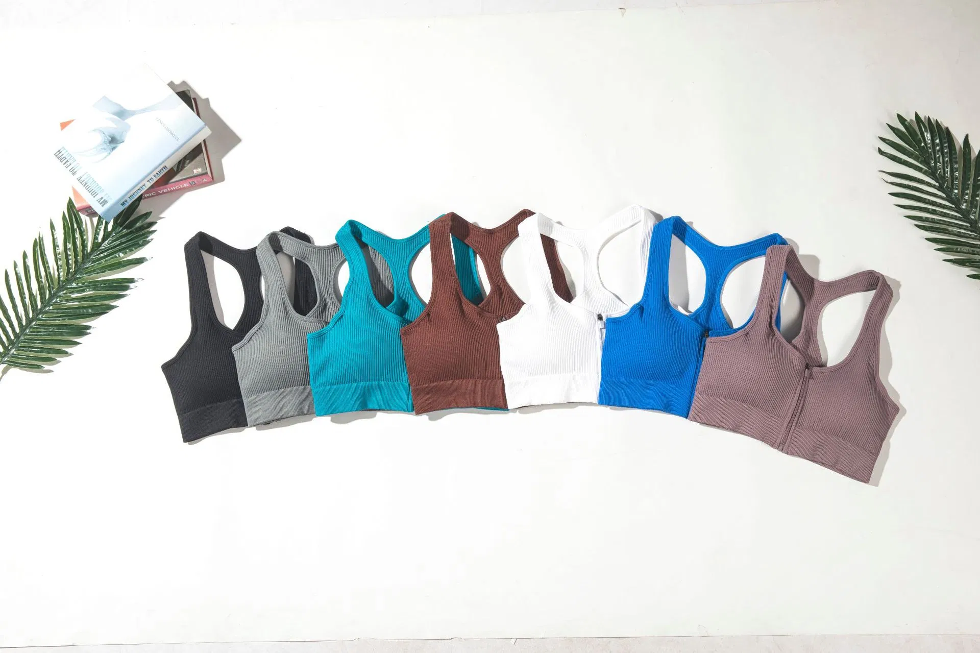 Crop Top Zipper Long Sleeve Shirts Leggings Workout Sport Fitness Garment Women Yoga Sets Feamle Seamless Apparel