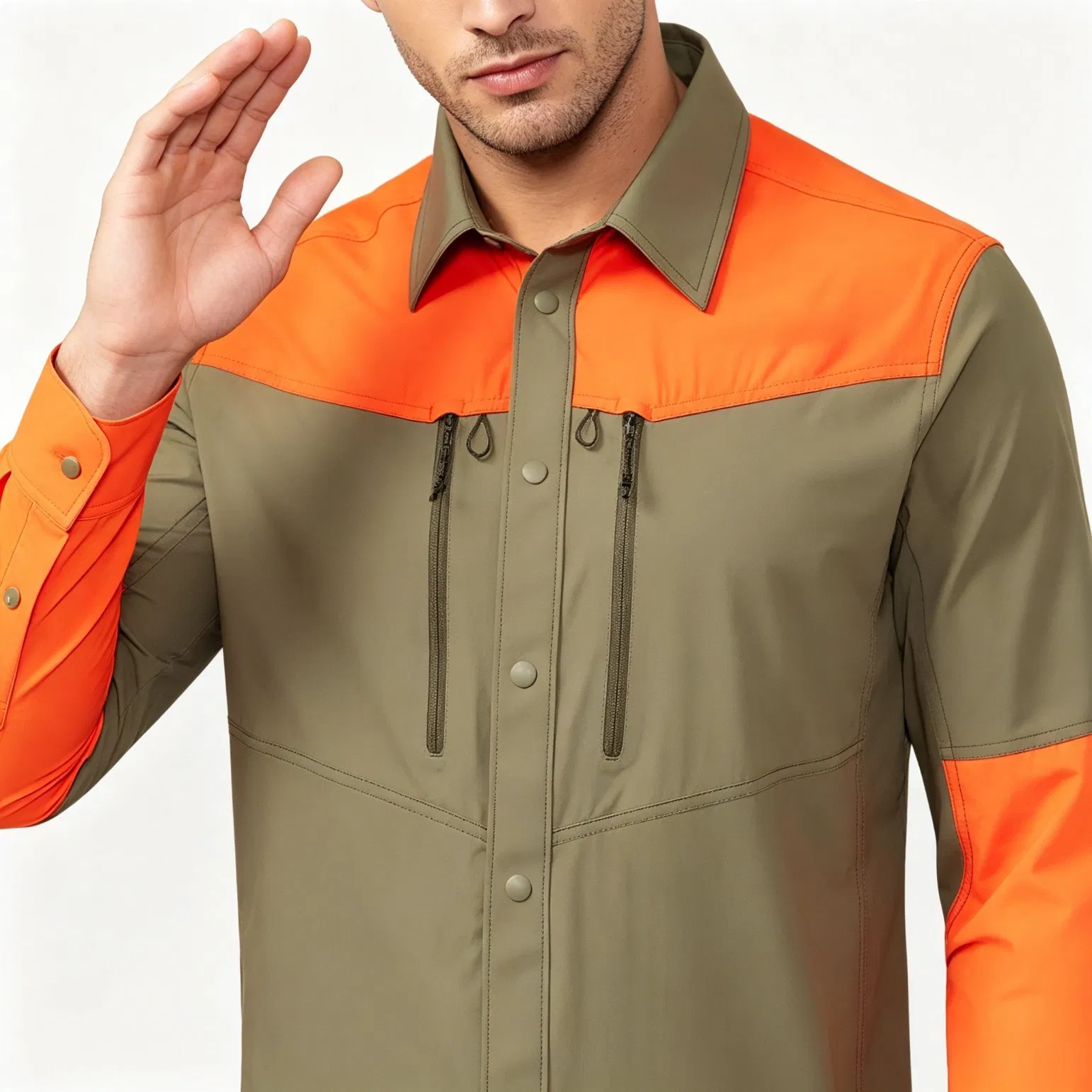 Wholesale B2b Men Quick Dry Breathable Outdoor Performance Gear Custom Color 300PCS Per Color High Quality Functional Apparel Tactical UV Protection Top