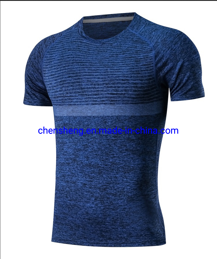 Compression Tee Shirt Short Sleeve Gym Wear Men's Fitness Tops for Sport Running Training