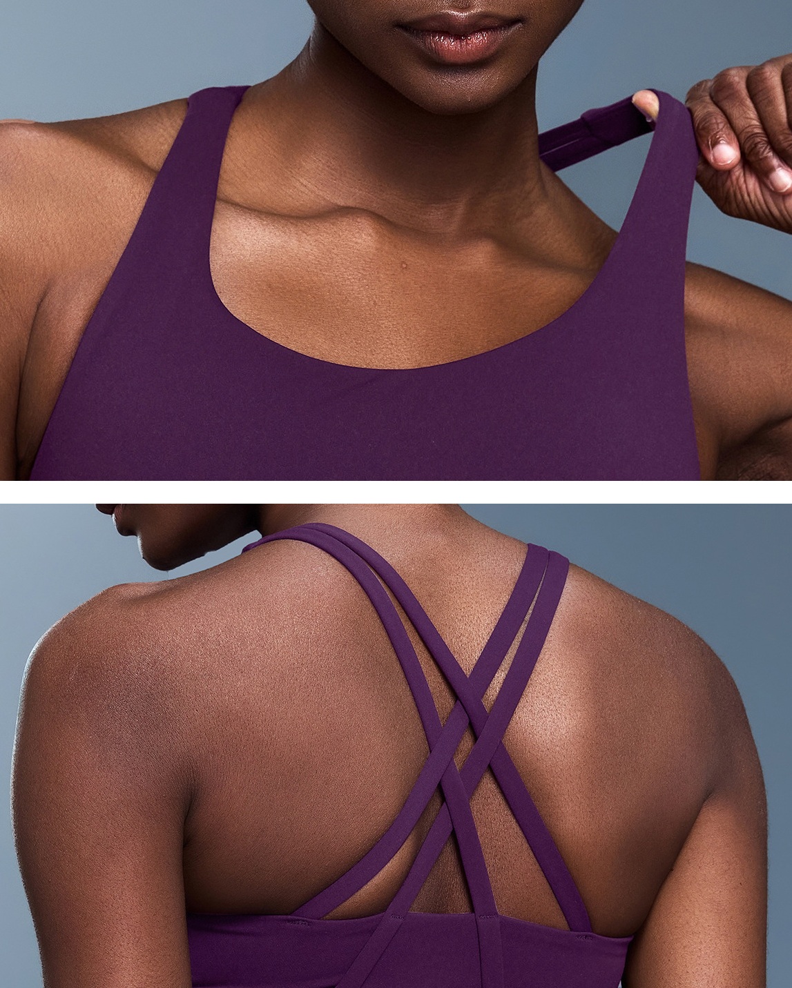 High Support Cross Back Gym Sports Bra for Women Fitness Running Yoga Bra Workout Tank Tops with Padded