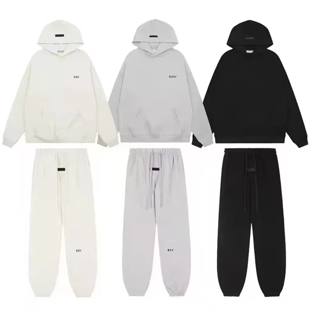 Wholesale Ss22 Custom Hooded Sweatshirt Jogging Pants Set XL Size Branded Clothing Manufacturer Gym Hooded Collar Sportswear