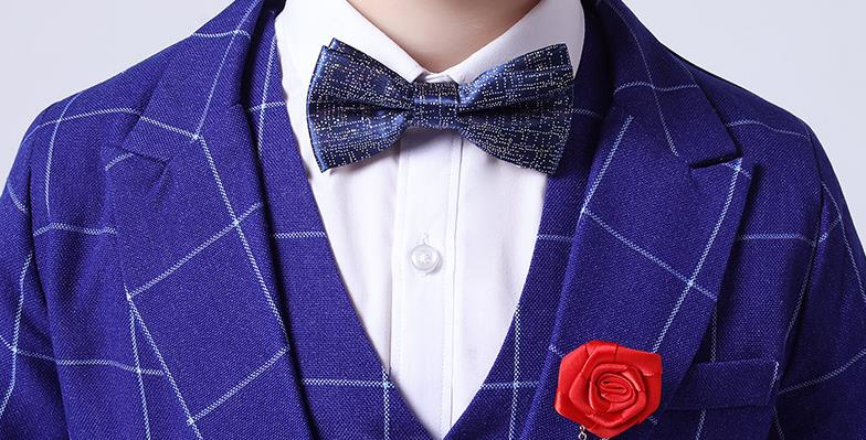 Boy Apparel for Autumn and Winter New Host Catwalk Show Performance Small Suit