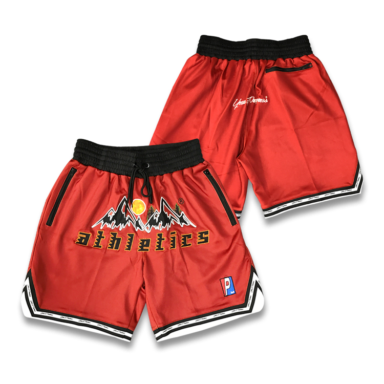 Wholesale Men′ S Basketball Jersey Custom Sublimated Printing Sportswear Design Embroidery Logo Sports Casual Retro Mesh Basketball Shorts