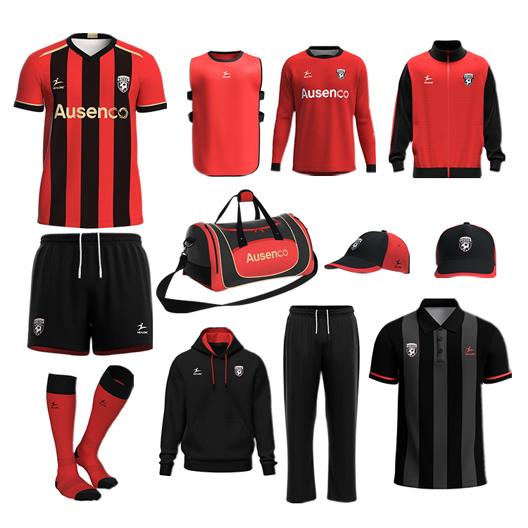Wholesale High Quality Team Soccer Wears Uniforms Custom Sublimation Team Tracksuit Wear