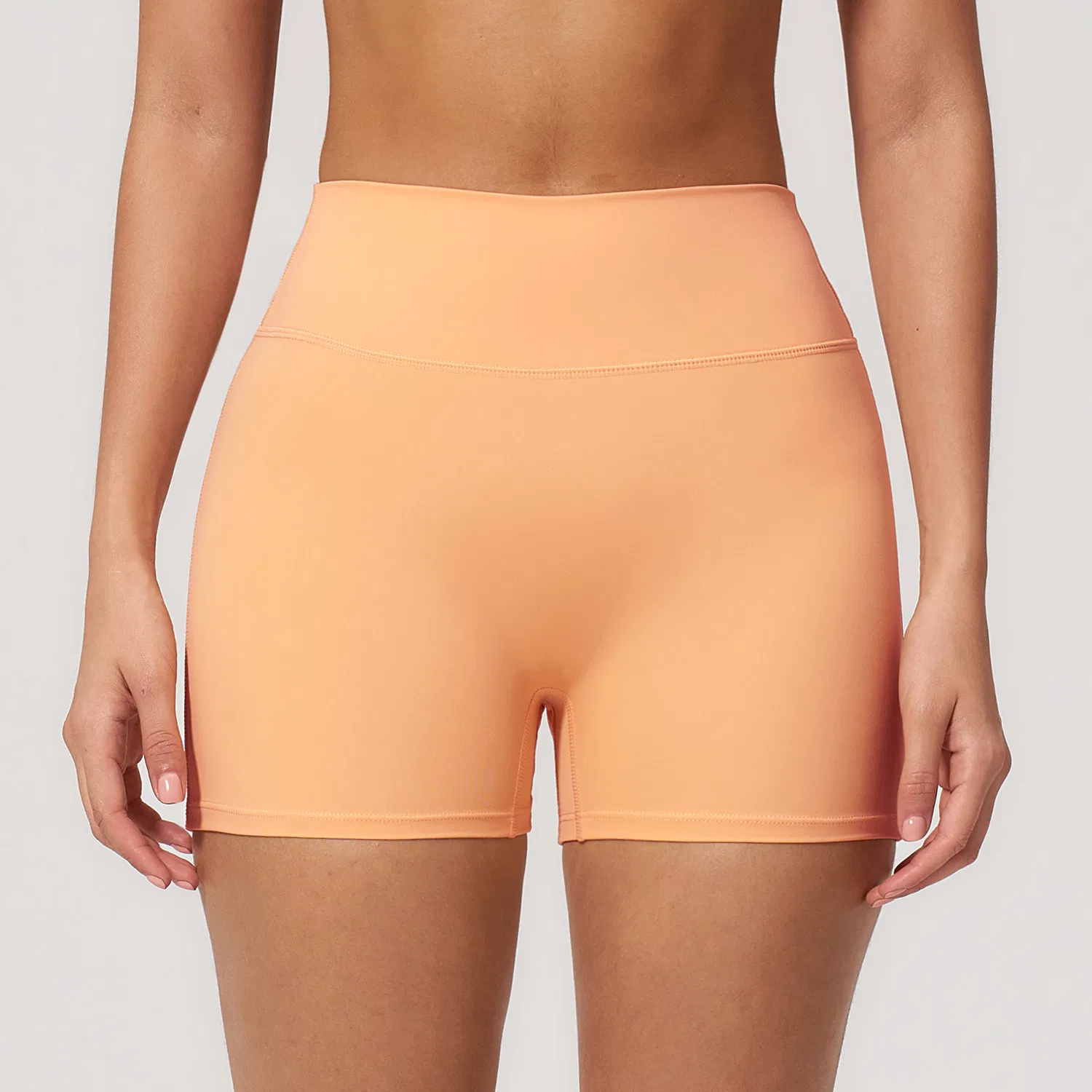 High Waist Naked Feeling Yoga Shorts Women Gym Sport Suits Tummy Control Butt Lifting Running Fitness Apparel