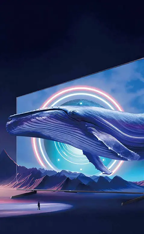 Smart TV in a home living room setting