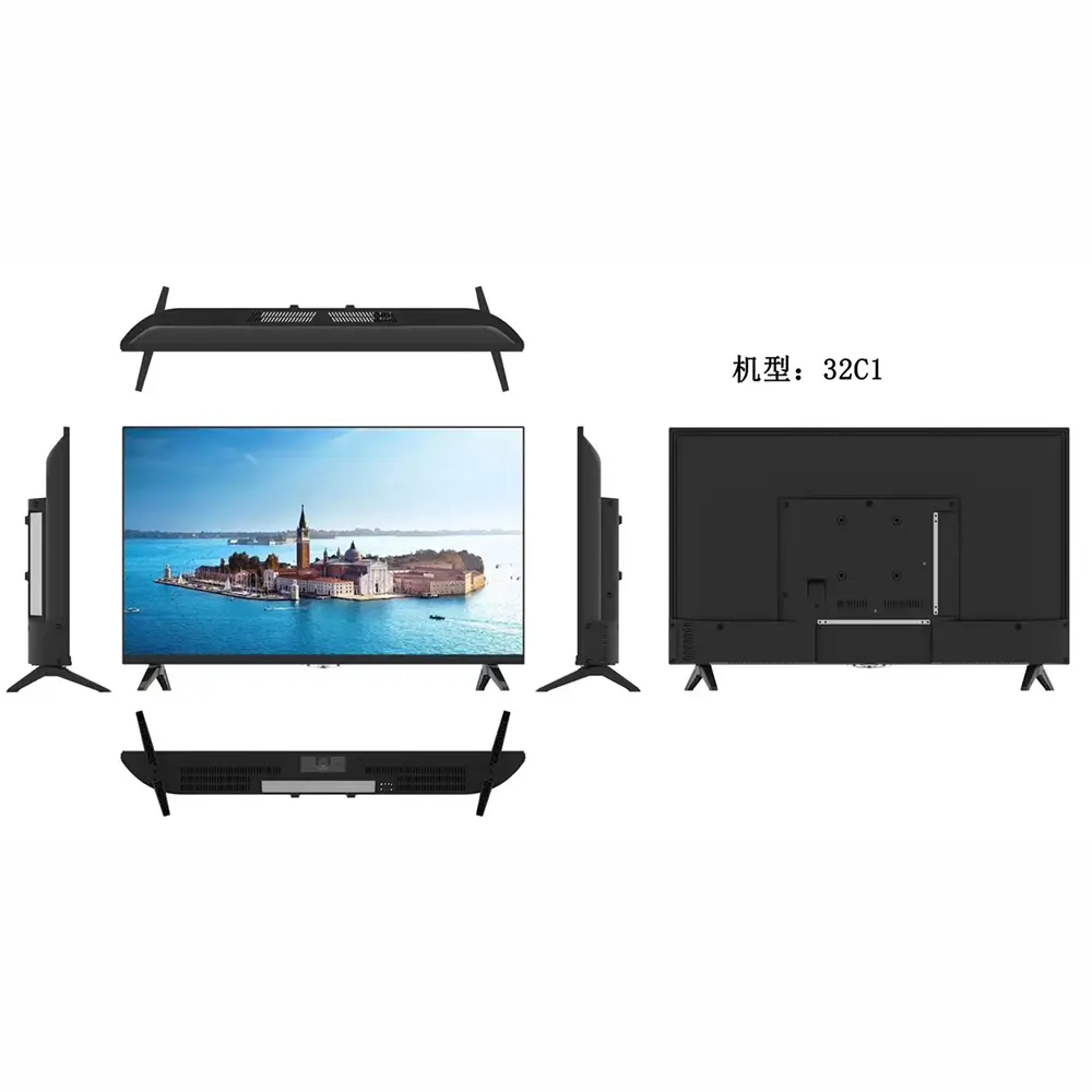 OEM Borderless 32 inch high-definition Android smart TV wholesale for supermarkets, high-definition network TVs Factory, Supplier