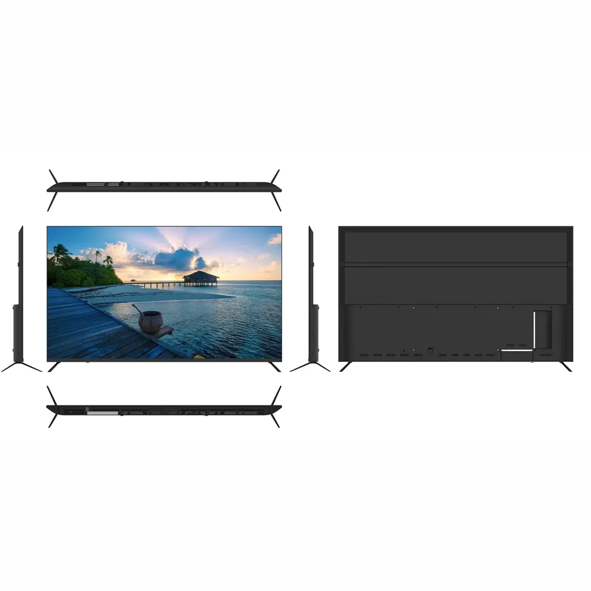 OEM 75 -inch 4K QLED Android Smart Voice TV, Ultra HD Large Screen, Home/Commercial/Export TV Factories, Manufacturers