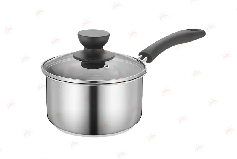 Famous WEIHUA BOUTIQ Single-bottom Stainless Steel Sauce Pan with Visible Glass Lid Suppliers, Supplier
