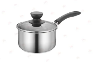 Famous WEIHUA BOUTIQ Single-bottom Stainless Steel Sauce Pan with Visible Glass Lid Suppliers, Supplier