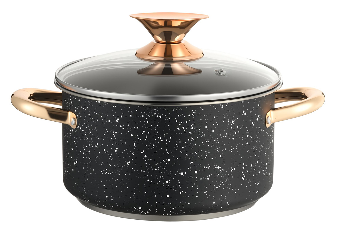 WH-DA004 Black Marble Stockpot