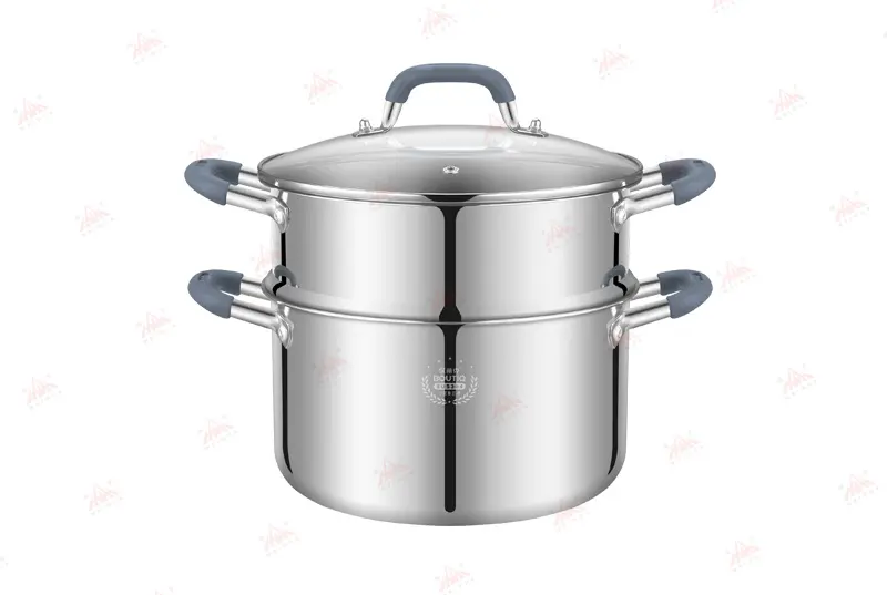 Best WEIHUA BOUTIQ Multi-layer Stainless Steel Stock Pot with Athermic Silicon Handles Products, Factories