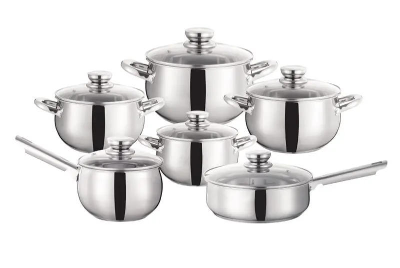 CE Certification WEIHUA Classic Apple Shape 12PCS 3-Ply Belly Cookware Set Manufacturer, Quotes