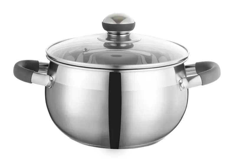 Custom WEIHUA Stainless Steel Belly Shape Silicone Handle Induction Soup Pot Wholesale Exporter, Suppliers