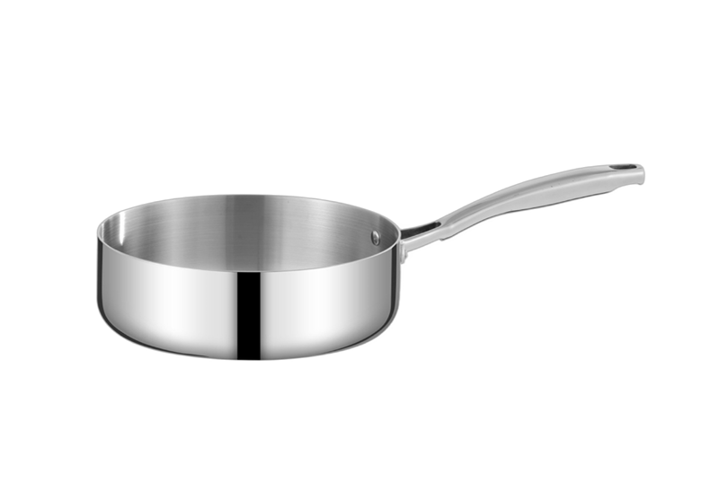 9-Piece Tri-Ply Stainless Steel Cookware Set Display 2