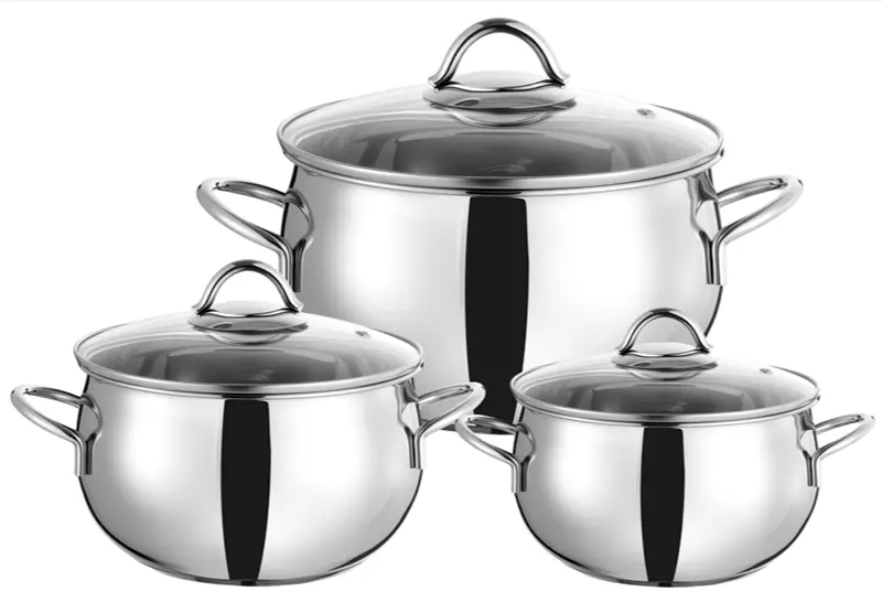 Famous WEIHUA Mirror Polish 6PCS Apple Shape Cookware Set with Solid Handles Exporters, Factories