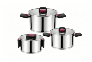 WEIHUA Foldable Bakelite Handle Cookware Set
