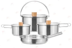 Custom WEIHUA Outdoor Stainless Steel 7 PCS Cooking Set for Campers and Outdoor Enthusiasts Company, Factory