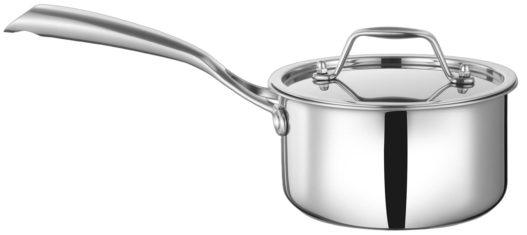 Mirror Finish Stainless Steel Pot Detail