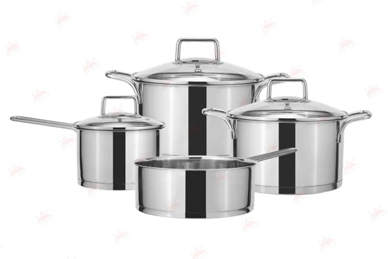 Wholesale WEIHUA Stainless Steel Mirror Polished 7 PCS Cookware Set for Professional Kitchens Product, Suppliers