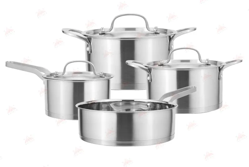 CE Certification WEIHUA Stainless Steel Matt Polished 7 PCS Cookware Set for Professional Use Exporters, Exporter
