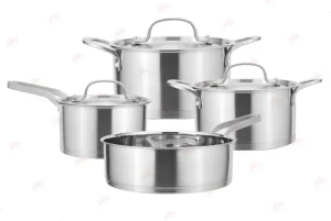 CE Certification WEIHUA Stainless Steel Matt Polished 7 PCS Cookware Set for Professional Use Exporters, Exporter
