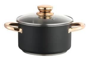 High-Quality WEIHUA Straight Body Stockpot Rose Gold Handle Glass Lid Set Open Stock Wholesale Factory, Suppliers