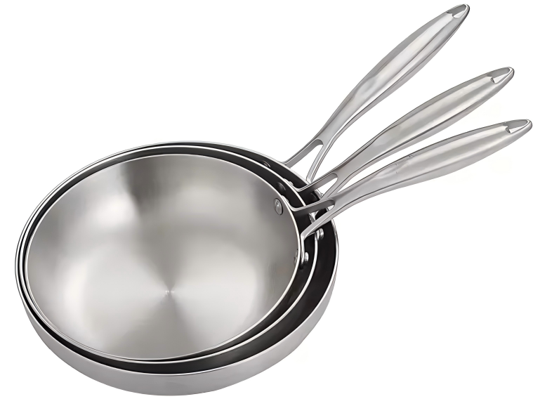 Tri-ply Stainless Steel Frypan Detail 2