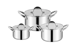 WEIHUA Wing-Shaped Steel Handle Tri-Ply Cookware