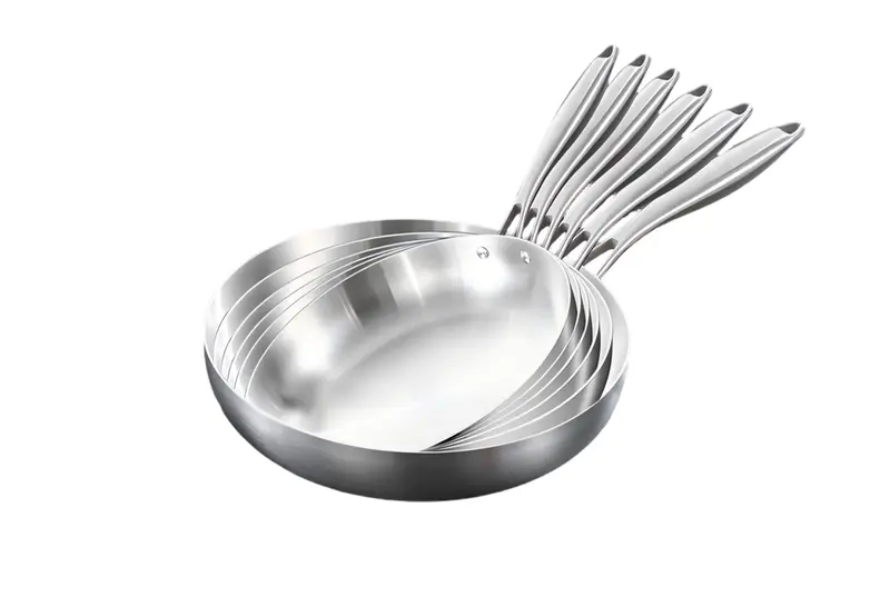 Buy WEIHUA Tri-Ply Stainless Steel Frypan Set 18-32cm with Cast Handles Company, Exporters