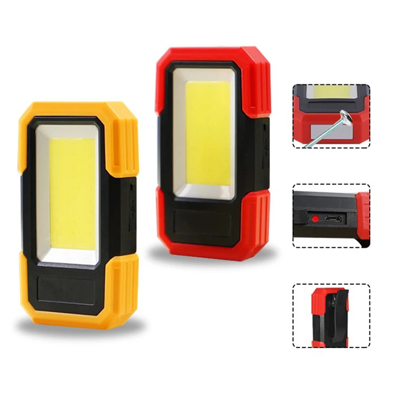 Super Bright LED Magnetic Base &amp; Clip Battery Operated 400lm COB Work Light