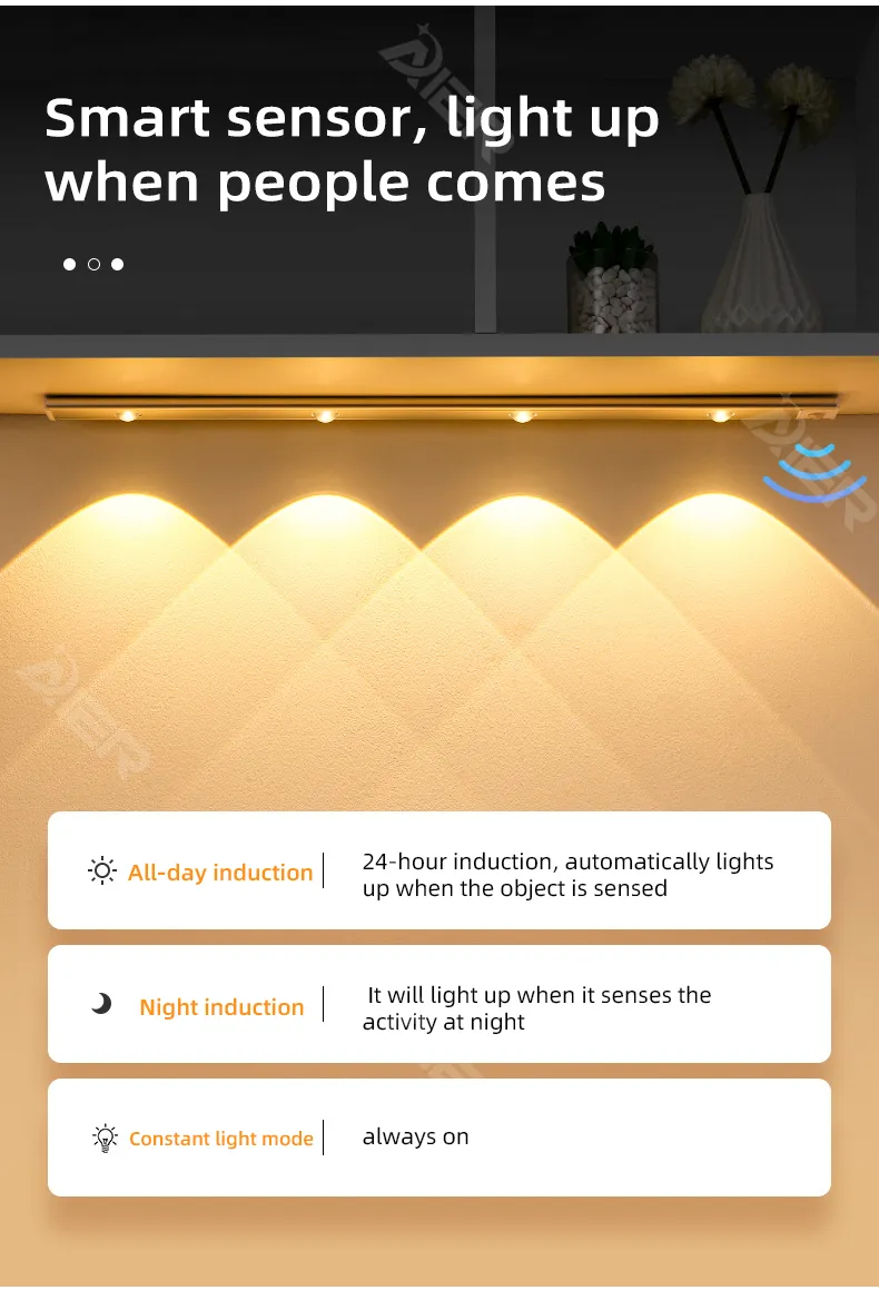 3 Color Dimmable Sensor Light