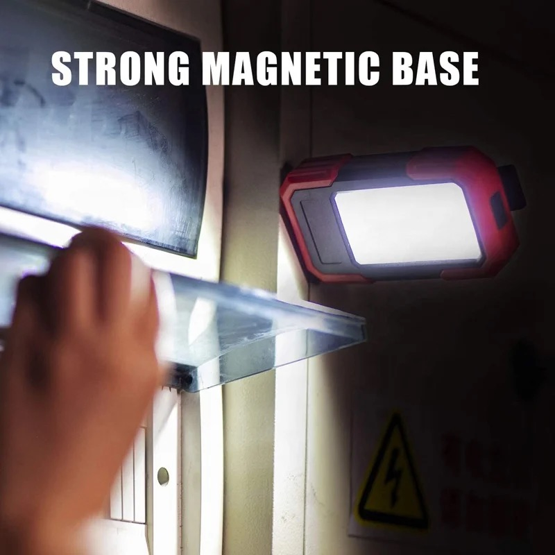 Super Bright LED Magnetic Base &amp; Clip Battery Operated 400lm COB Work Light