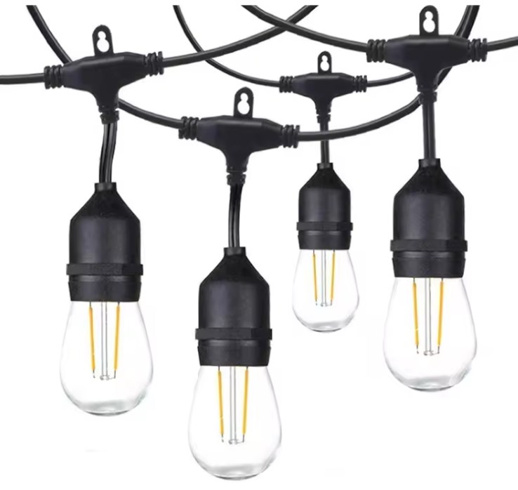 New Outdoor IP65 Waterproof LED 5M/10M Lantern String Running Horse Ball Bubble Light Courtyard Garden Decorative Lighting