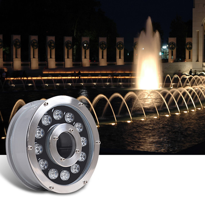 RC IP68 Waterproof Fountain Light Multi Color Submersible LED Underwater Light for Fish Tank Pond Swimming Pool Spa Party Park