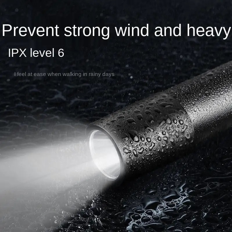 2024 Pocket Size Super Bright Aluminum Body Battery Power LED Flashlight Zoom Focus Torch Light